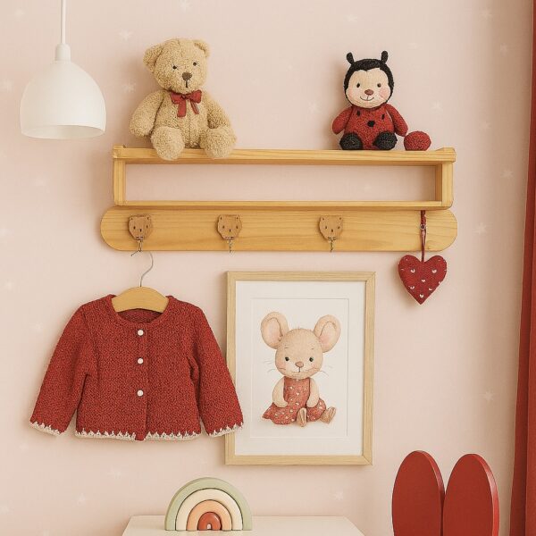 Repisa perchero nordica infantil