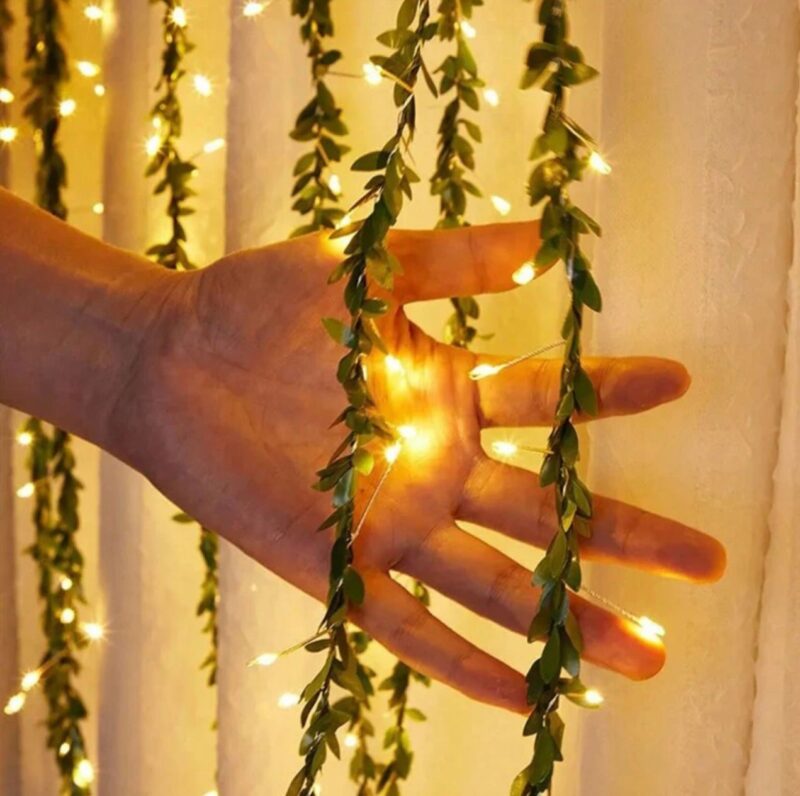 Enredadera de Hojas vid con luces led - Imagen 2