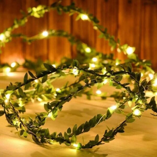 Enredadera de Hojas vid con luces led