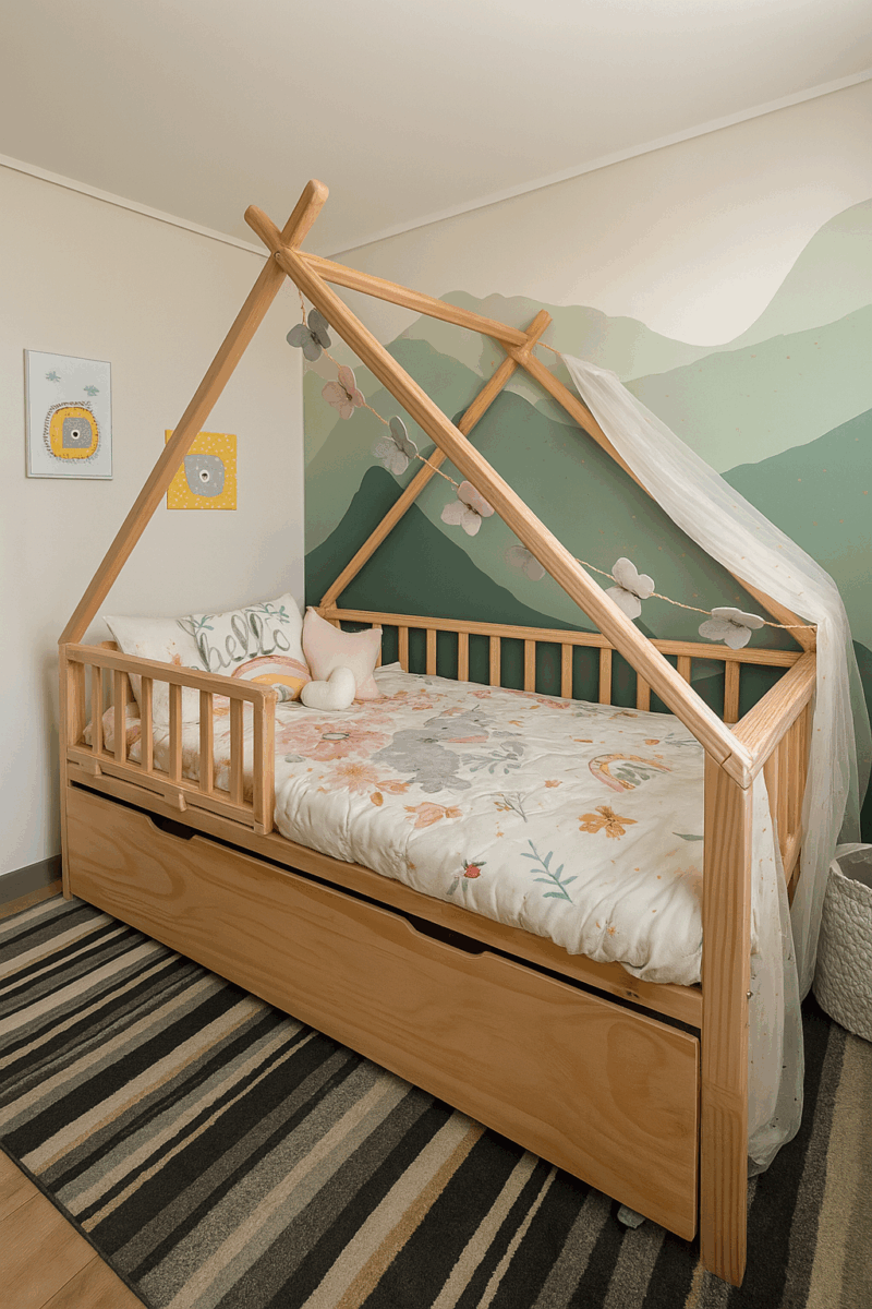 Cama Casa frontal nido
